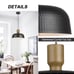 NIB Luminzone 2pcs Pendant Lighting Farmhouse Ceiling Hanging Light Fixtures