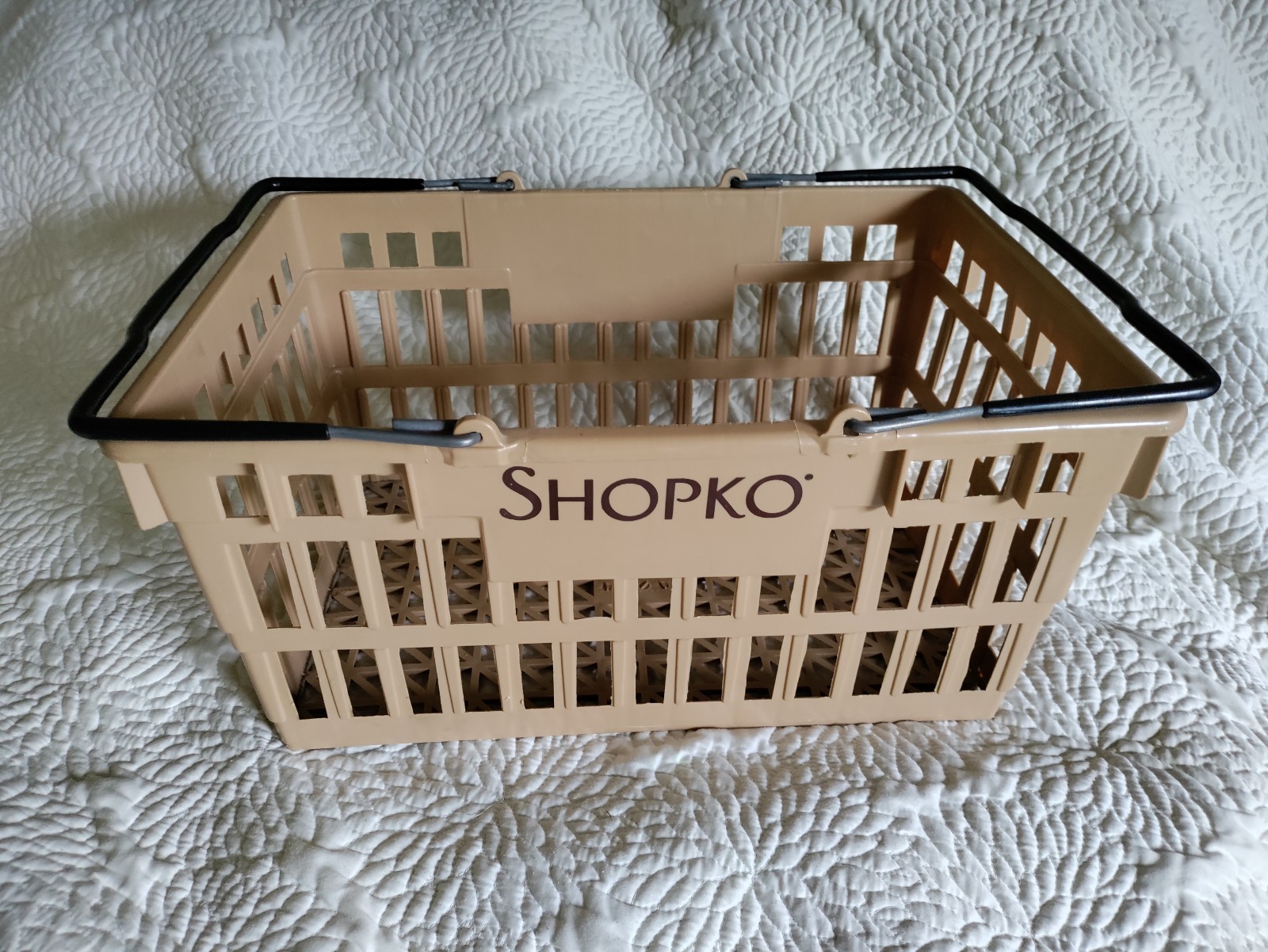 Vintage ShopKo Hand Shopping Basket
