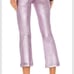 RtA Denim Lambskin Leather Flare Pants