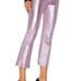 RtA Denim Lambskin Leather Flare Pants