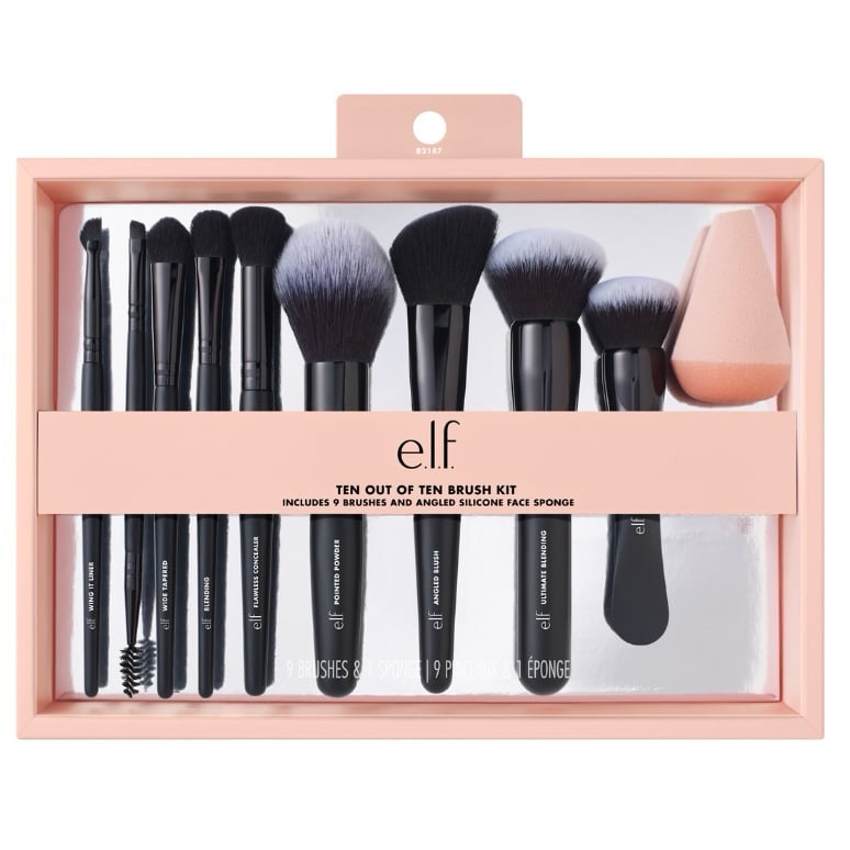 e.l.f 10 piece makeup brush kit