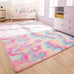 Soft Rugs for Girls Bedroom, 4x6 Feet Shaggy Fluffy Rainbow Area Rug