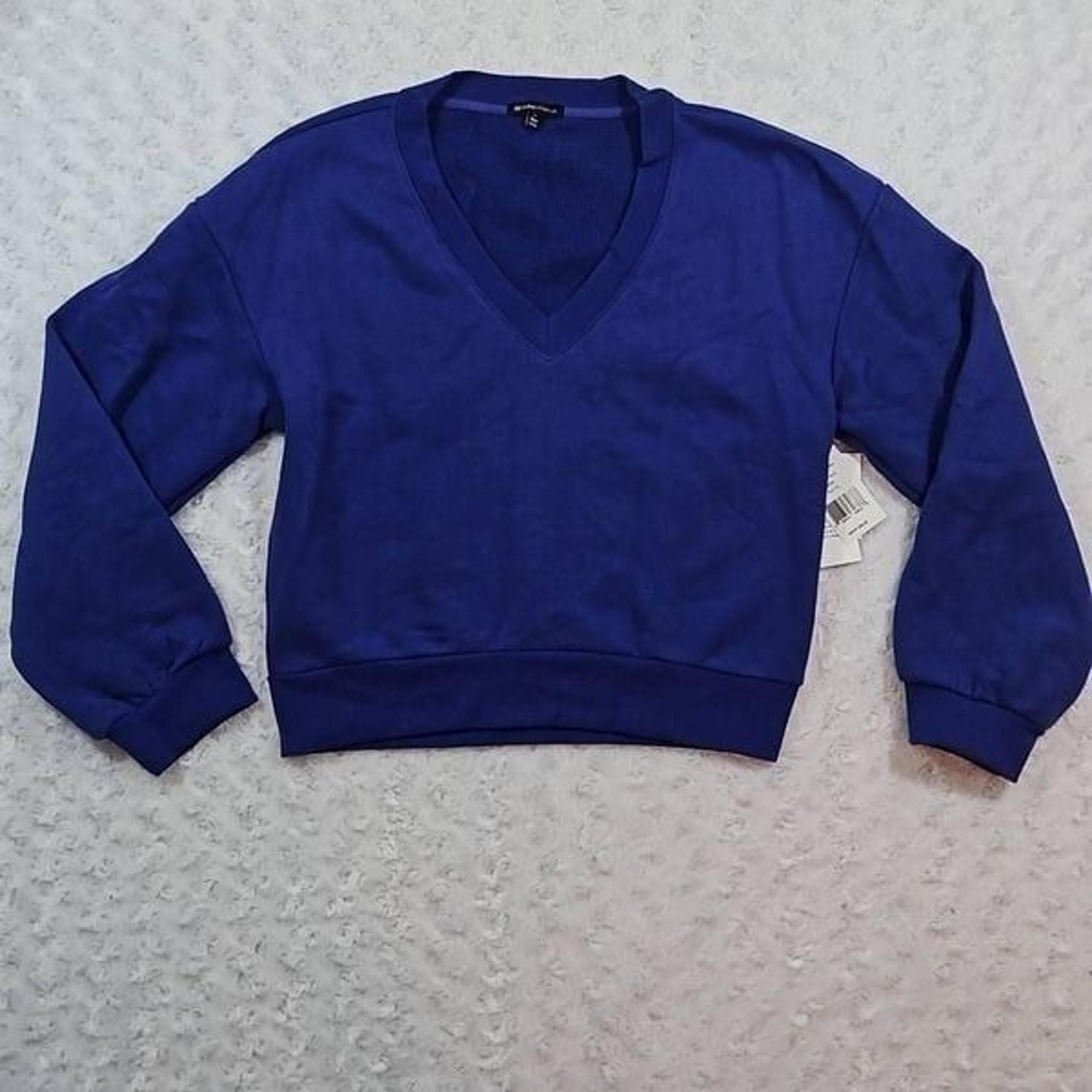 Beyond Yoga Put Together Pullover Sapphire Blue Womens Size Small Sweatshirt