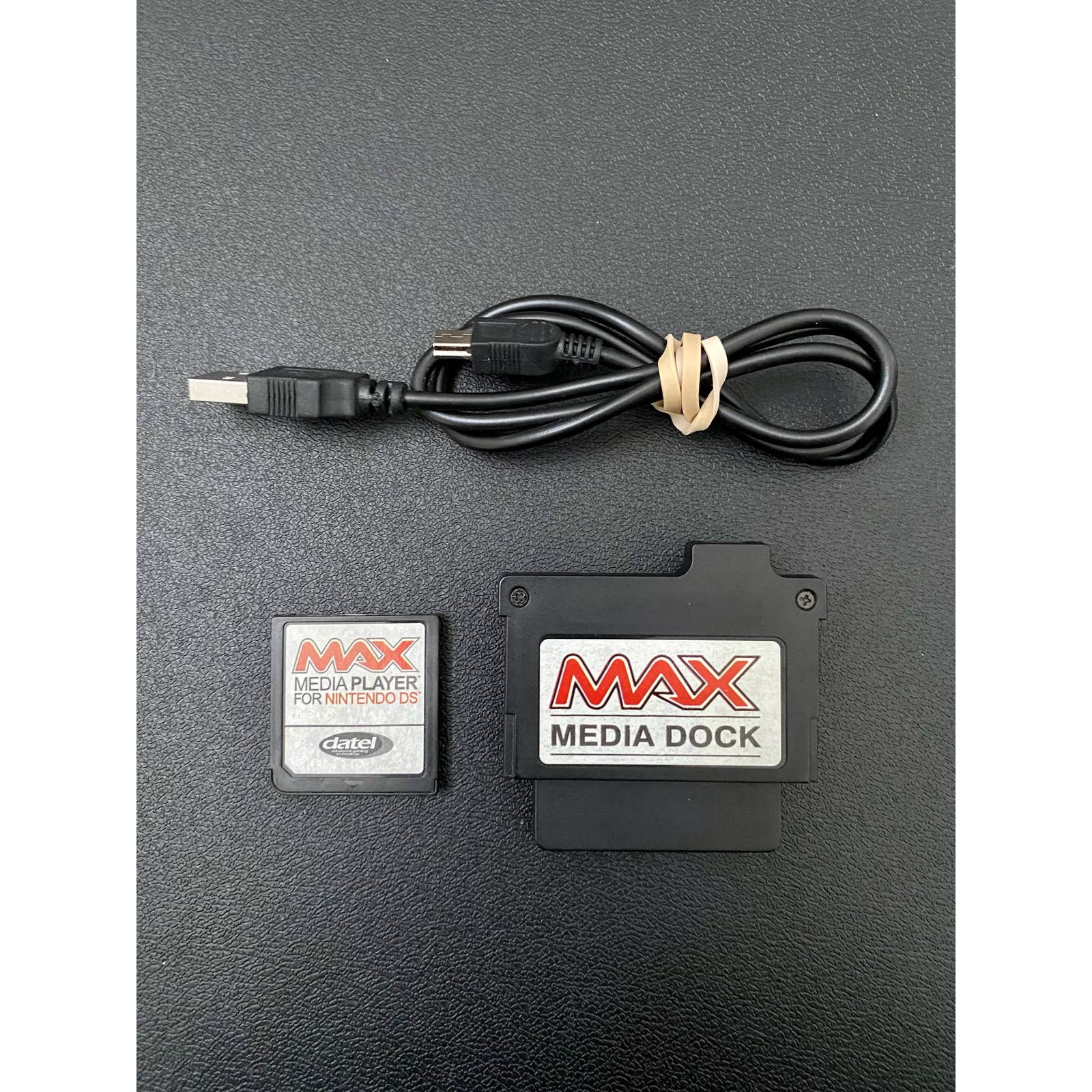 Max Media Player Nintendo DS Cartridge, Dock, and Cable, Tested and Working