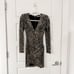 Alice + Olivia Diaz Dress Metallic Snakeskin
