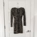 Alice + Olivia Diaz Dress Metallic Snakeskin