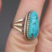 VTG NATIVE AMERICAN TURQUOISE RING. #A63