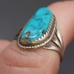 VTG NATIVE AMERICAN TURQUOISE RING. #A63