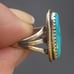 VTG NATIVE AMERICAN TURQUOISE RING. #A63