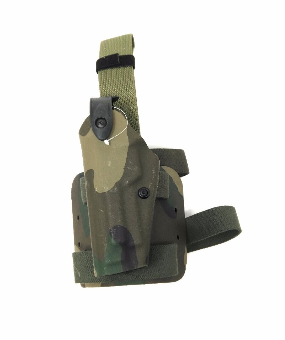 Safariland 6004 SLS Tactical Holster - Woodland Camo, Left Hand Beretta