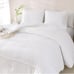 White queen size comforter set 3 piece boho pom pom