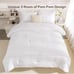 White queen size comforter set 3 piece boho pom pom