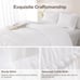 White queen size comforter set 3 piece boho pom pom