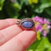 Wire wrapped beautiful tanzanite ring in copper