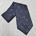 Donna Karen Blue and Yellow Geometric Silk Men's Necktie