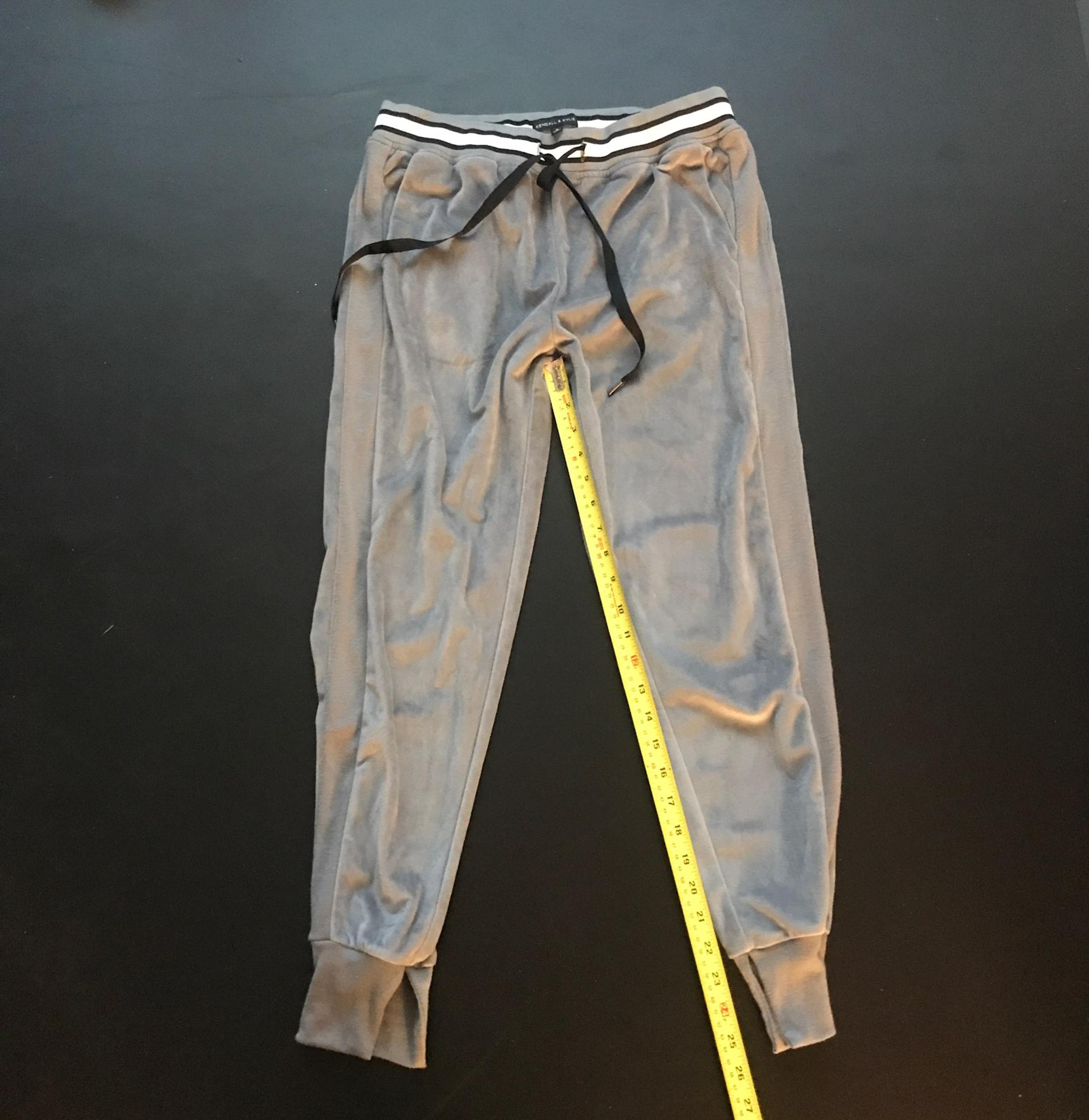 Grey Velour Sweatpants S