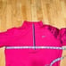 Nike DriFit Womens L Hot Pink 1/4th Zip Longsleeve Performance Athletic Pullover