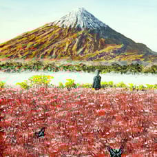 Mount Fuji Landscape Painting Beautiful