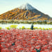 Mount Fuji Landscape Painting Beautiful