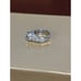 NV 925 STERLING SILVER CZ BAGUETTES CZ CENTER GEM RING COCKTAIL GLAMOROUS SZ 7