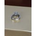 NV 925 STERLING SILVER CZ BAGUETTES CZ CENTER GEM RING COCKTAIL GLAMOROUS SZ 7
