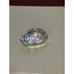 NV 925 STERLING SILVER CZ BAGUETTES CZ CENTER GEM RING COCKTAIL GLAMOROUS SZ 7