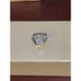 NV 925 STERLING SILVER CZ BAGUETTES CZ CENTER GEM RING COCKTAIL GLAMOROUS SZ 7