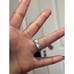 NV 925 STERLING SILVER CZ BAGUETTES CZ CENTER GEM RING COCKTAIL GLAMOROUS SZ 7