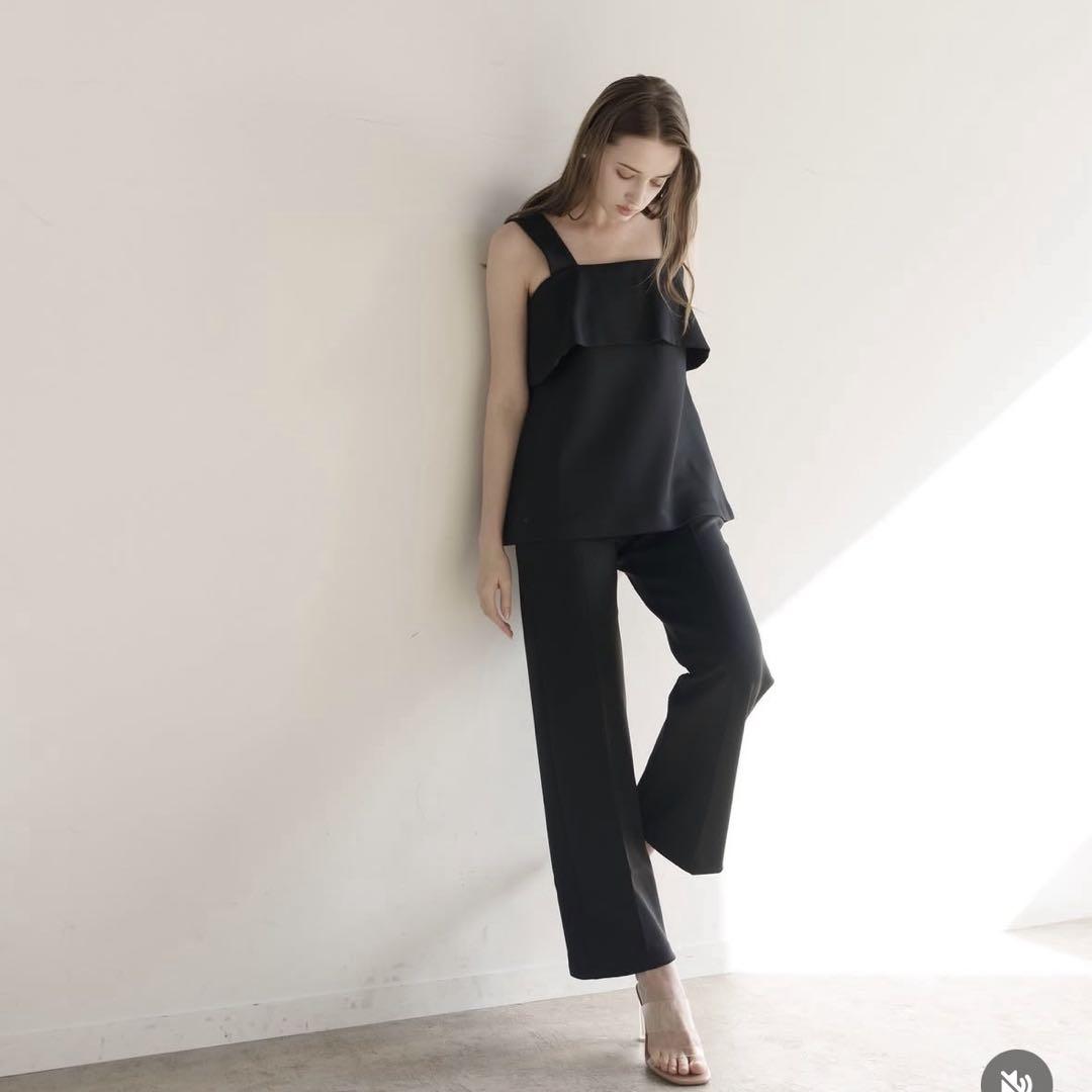 CARLA Carla Vilac Bustier Pants Size 2 Set Black