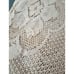 Vintage Lace Tablecloth Rectangular Ivory Floral Bows Victorian Cottage 88x60