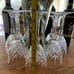 Set of 5 Crystal Wine Glasses