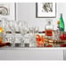 Set of 5 Crystal Wine Glasses