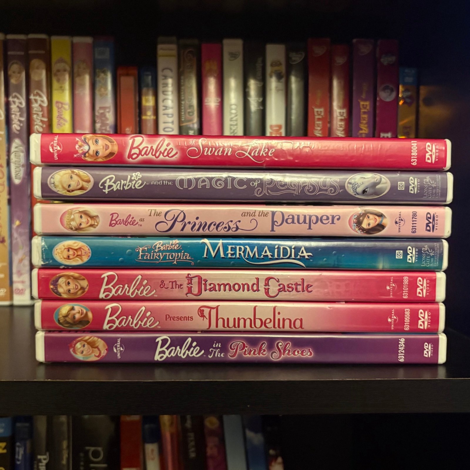 Barbie DVDs, Lot of 7