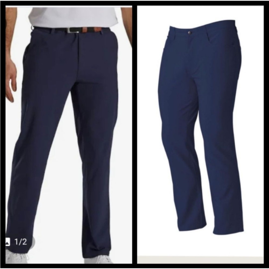 FootJoy Athletic Fit Pants Golf Pant Navy Blue 32x30 Foot Joy Activewear