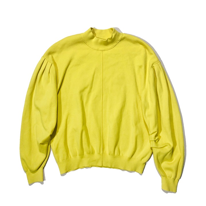 Free People Womens Size S Canary Yellow Dolman Thick Oversized Ribbed Sweater