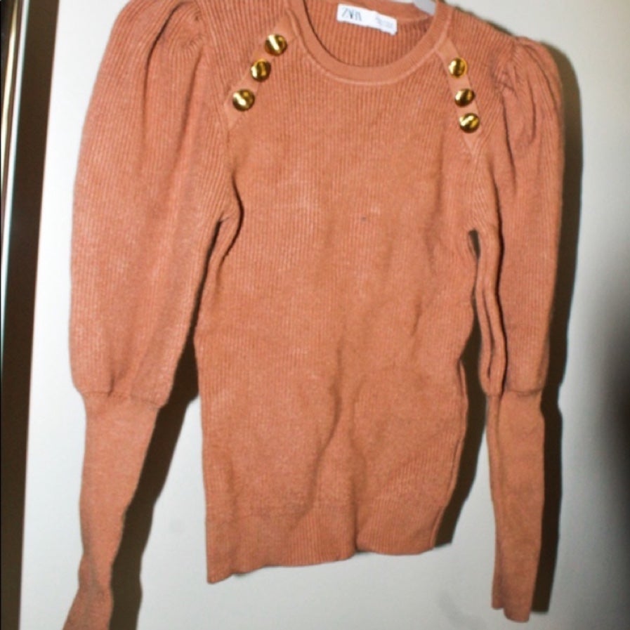 Must Go‼️ NWOT Zara Puff Sleeve Sweater. Read Description Carefully