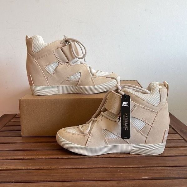 SOREL Out N About Sport Wedge Booties Nova Sand Women Size 7.5 MSRP140