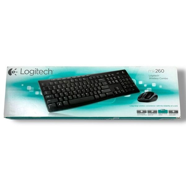 Logitech K260 Wireless Keyboard & Mouse Combo Black Classic Office New Open Box