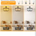 Chandelier, Modern Flush Mount Ceiling Light Fixture with 4 Lights, 15 Matte Bl
