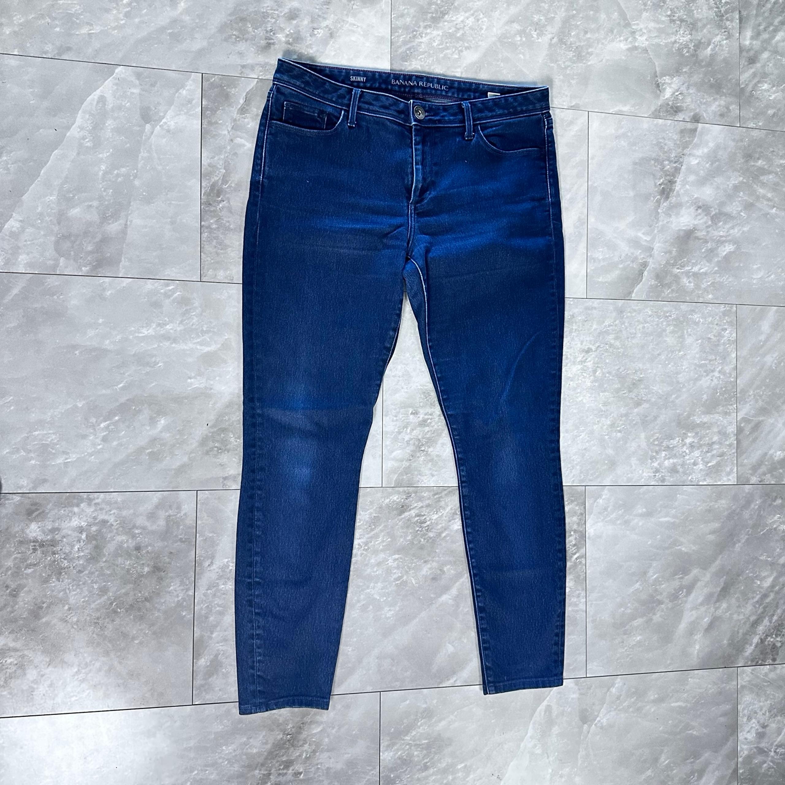 Banana Republic Premium Women's Stretch  Skinny Jeans Size 29 Dark Wash Blue