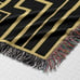 Art Deco Moth 37x52 Woven Throw Blanket Tapestry Witch Eye Goth Occult Decor