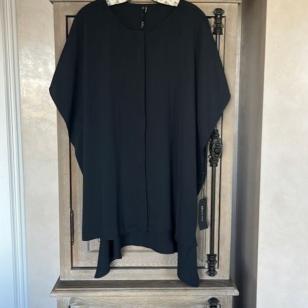 Mynt1792 Black Tunic Top Plus Size 1X New