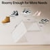 6 Pack Plastic Shoe Storage Boxes with Magnetic Door, Clear Shoe Boxes Stackable