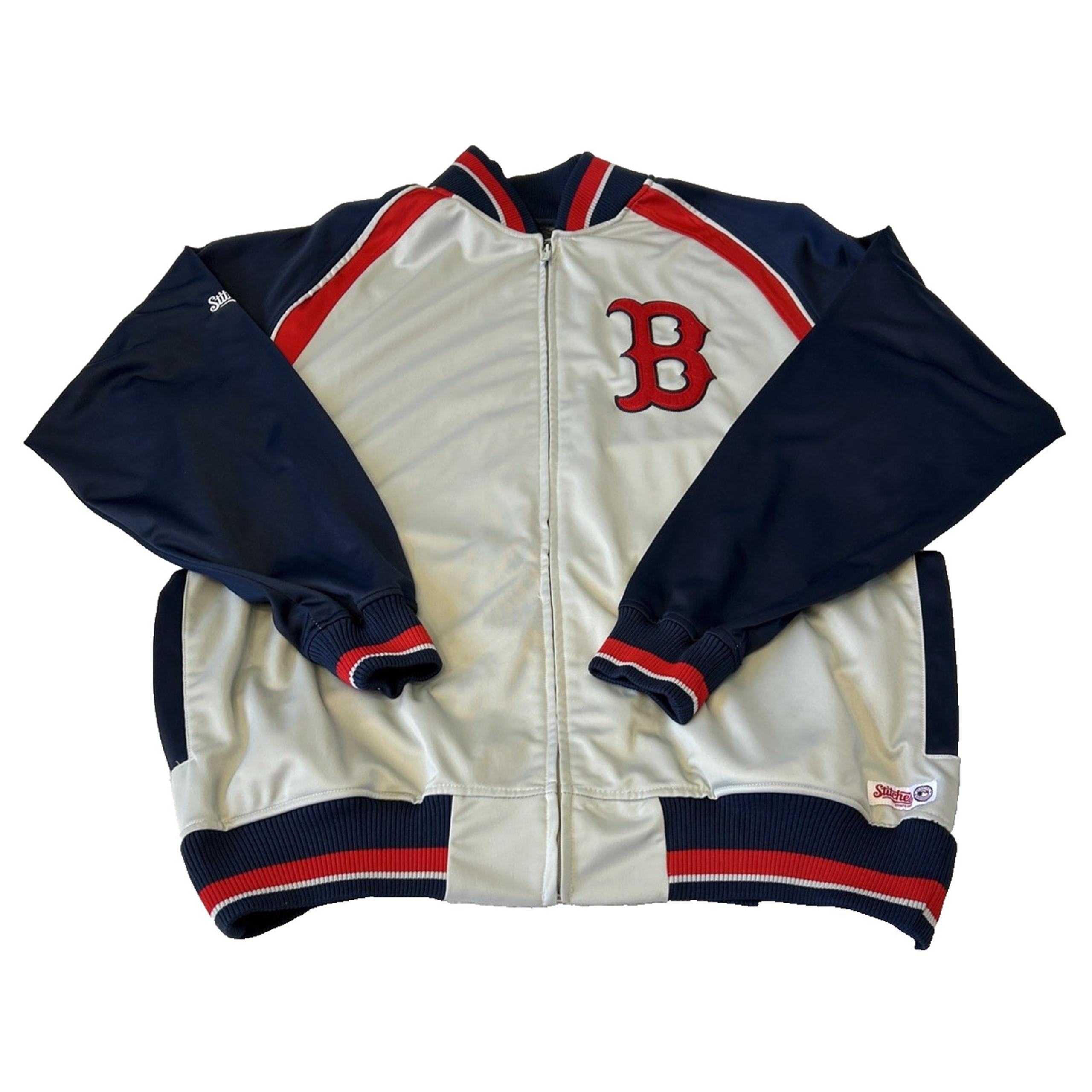 Stitches Boston Red Sox Jacket Men's XL Full Zip Athletic Gear MLB Pockets