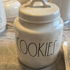 Rae Dunn cookies canister