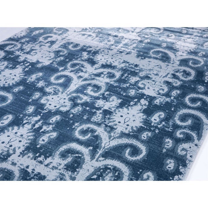 Area Rug Blue Grey Carpet 5x7 NEW