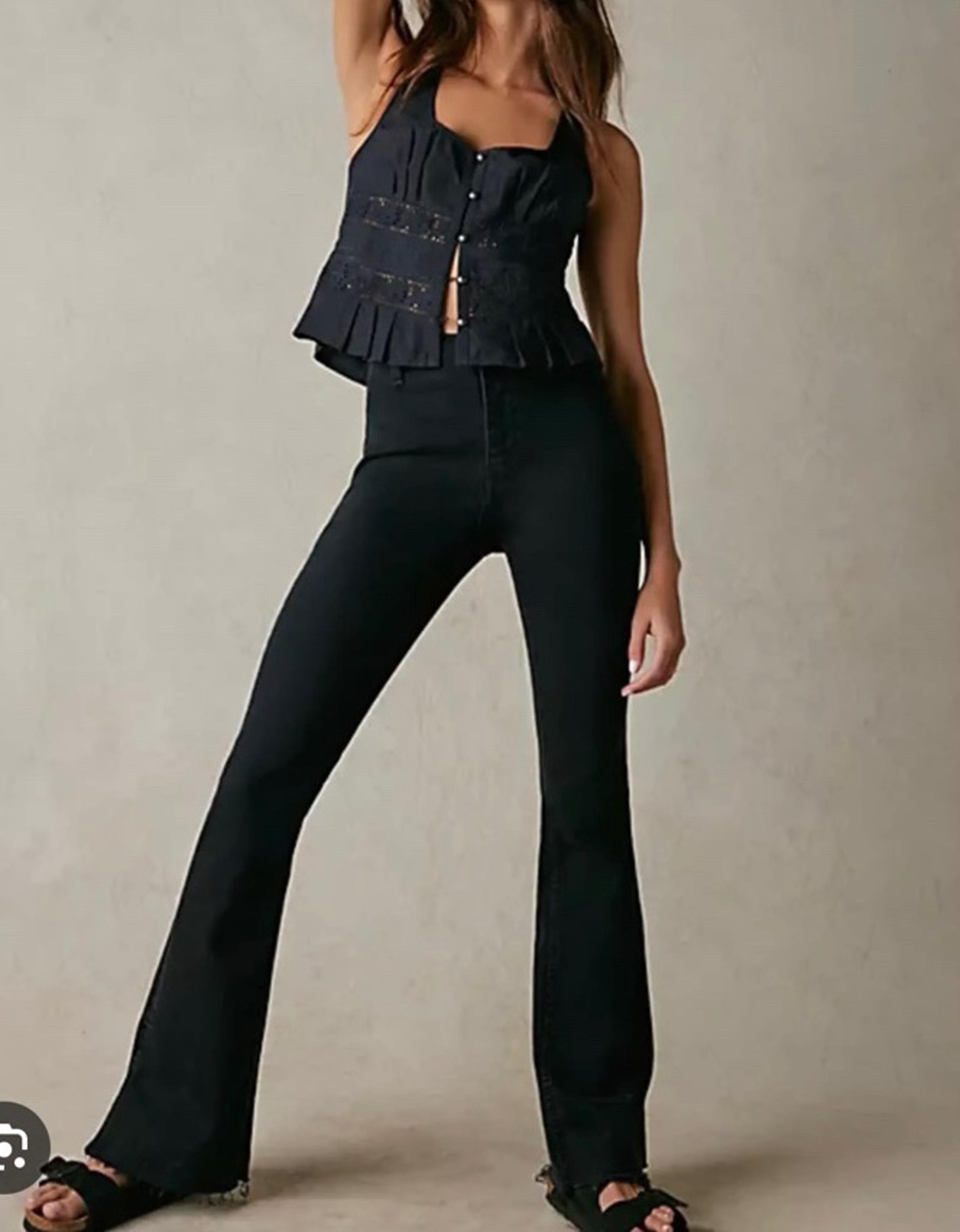 Free People x We The Free Level Up Slit Slim Flare Jeans Size 30