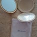 Vintage compact case with pouch