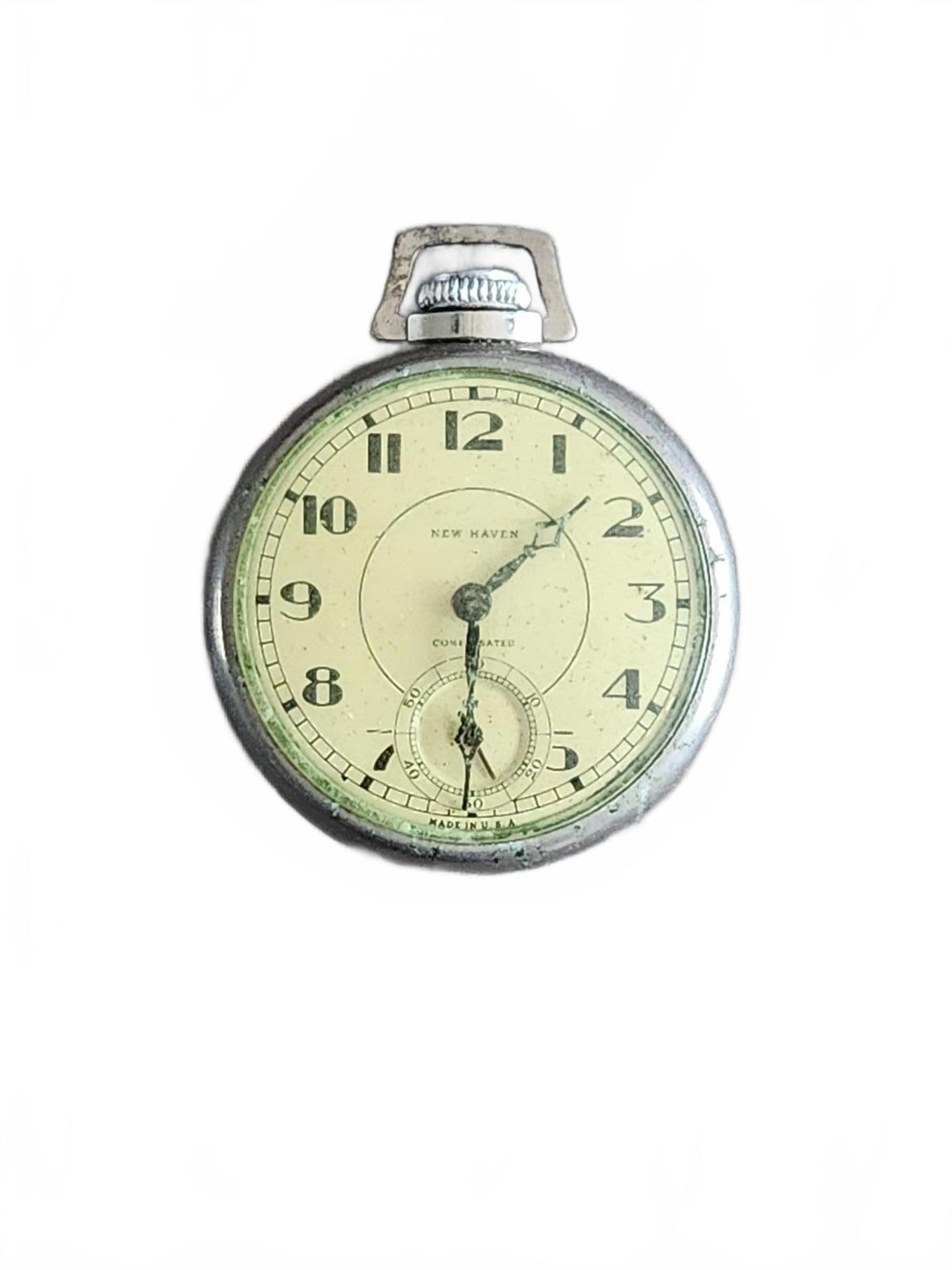 Vintage New Haven Pocket Watch - Classic Timepiece