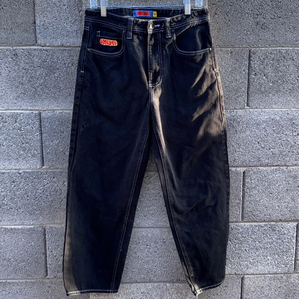 Empyre Black Skater Relaxed Fit Baggy Jeans Denim Men's 30